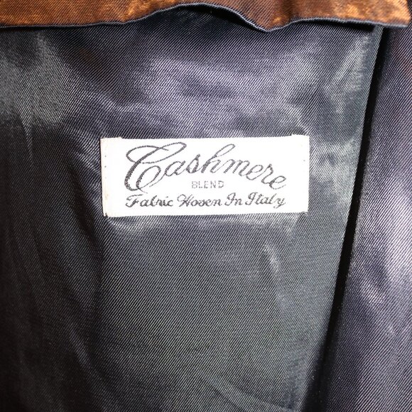 Ron Chereskin Cashmere Blend Italy Size 46 Gray Long Coat Men Formal - Picture 15 of 15